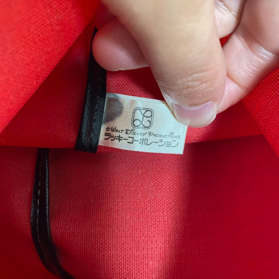 ディズニー　開園当初グッズ　レア　ポーチ　レッド