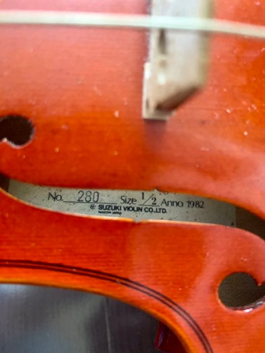 ヴァイオリン 1/2サイズ 1982年製 Suzuki violin