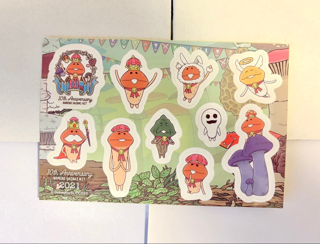 なめこ栽培キット10周年グッズ 詰め合わせ　（大なめこ展ver）