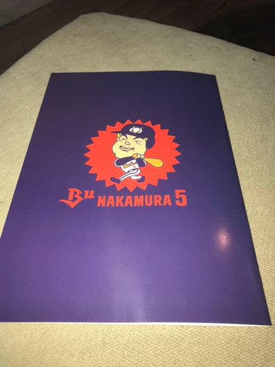近鉄バファローズ 中村紀洋Ｂ５ノート サイン刷込済 10冊2001年 パリーグ