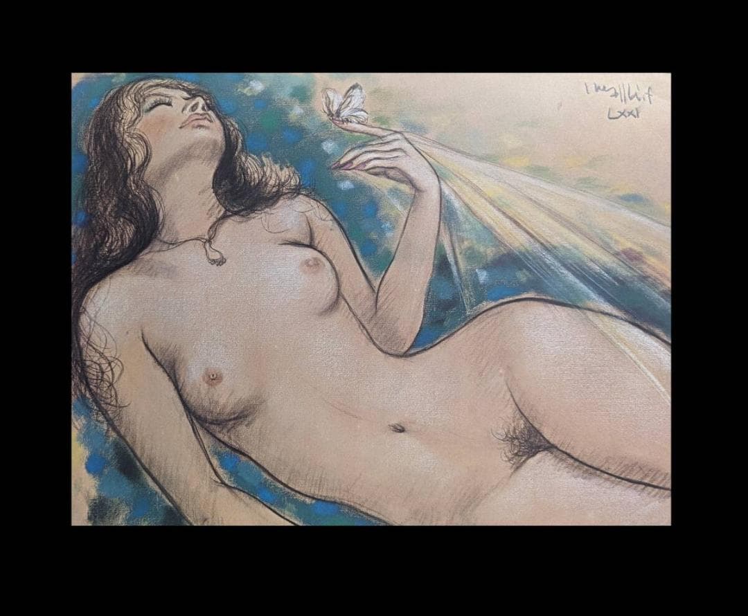 古沢岩美、「蝶」、厳選、希少画集・額装画、限定800部、人気作品