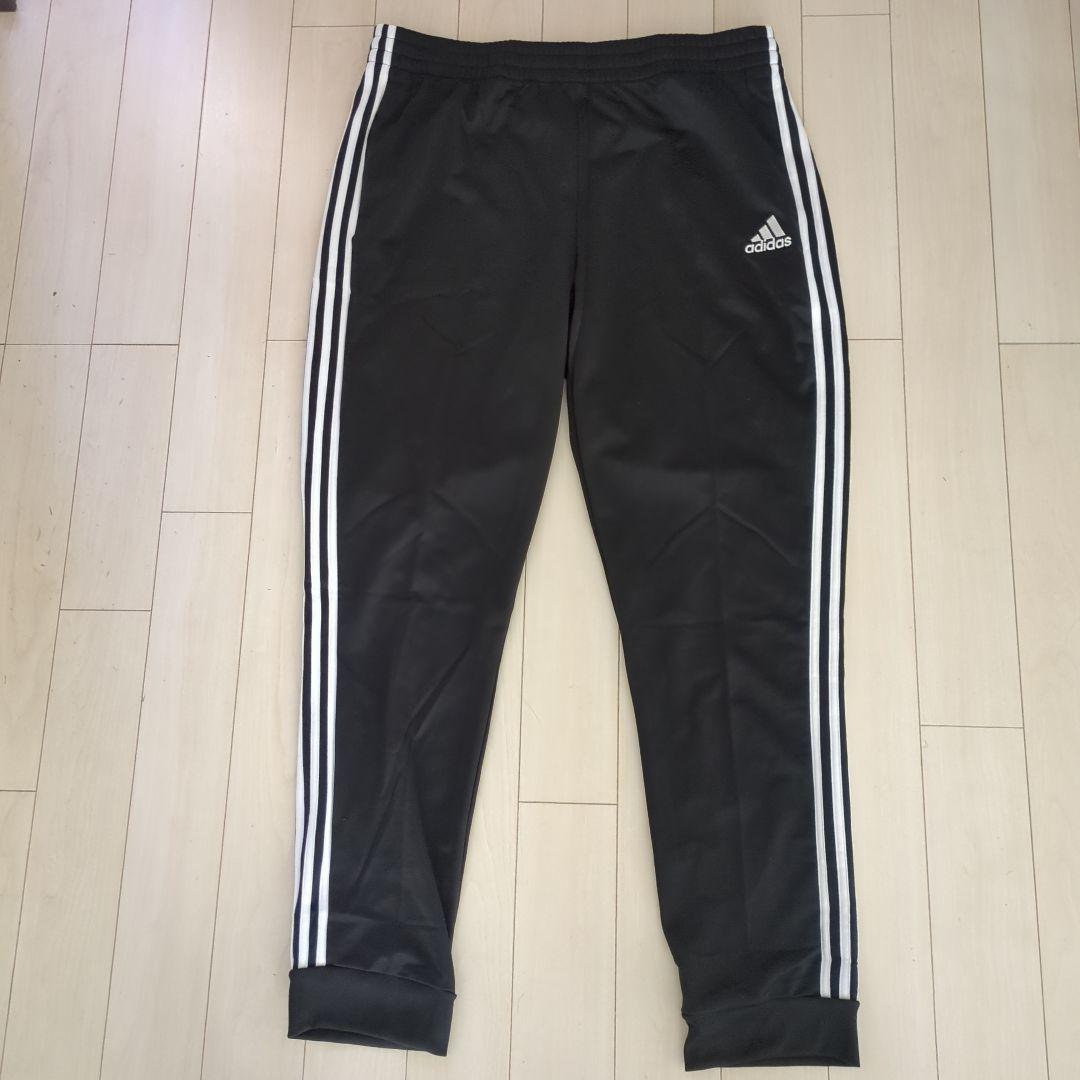 【新品タグ付・稀少品サイズ5XO】adidas ブラック ジャージ上下セット