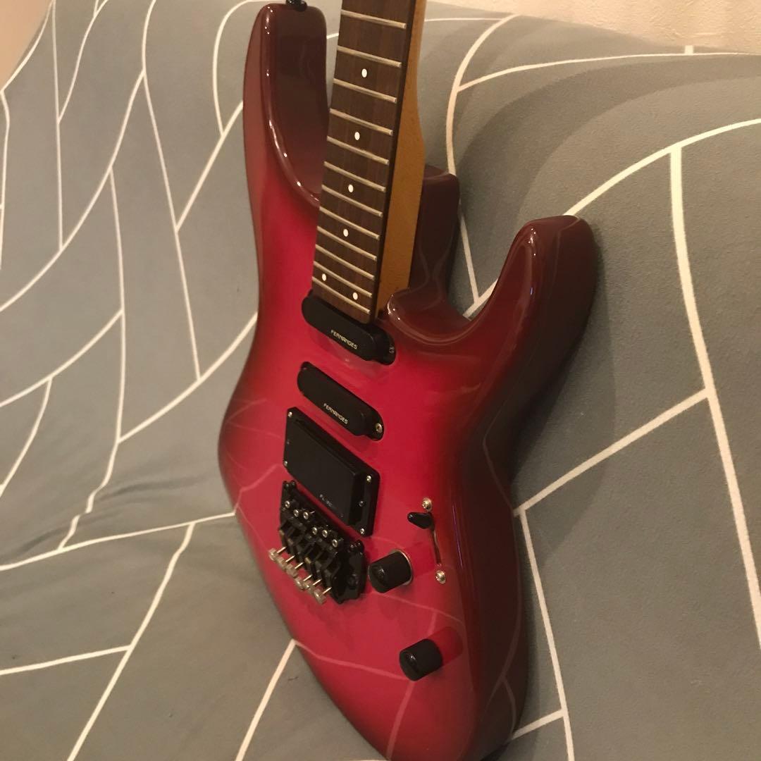 フェルナンデス FR 55 エレキギター pink red