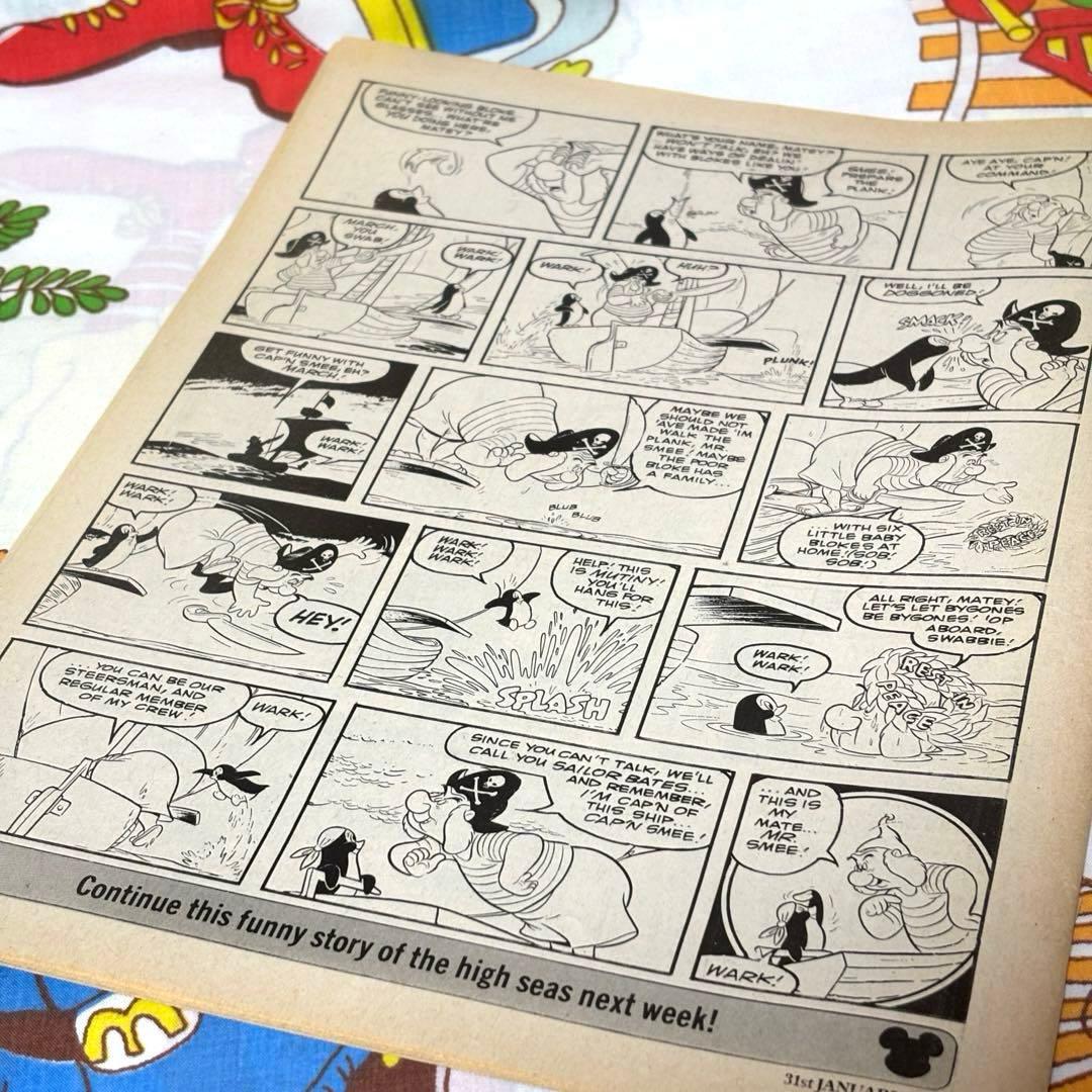 【B品】３４．ディズニー ミッキーマウス ビンテージ コミック 紙もの 海外紙物