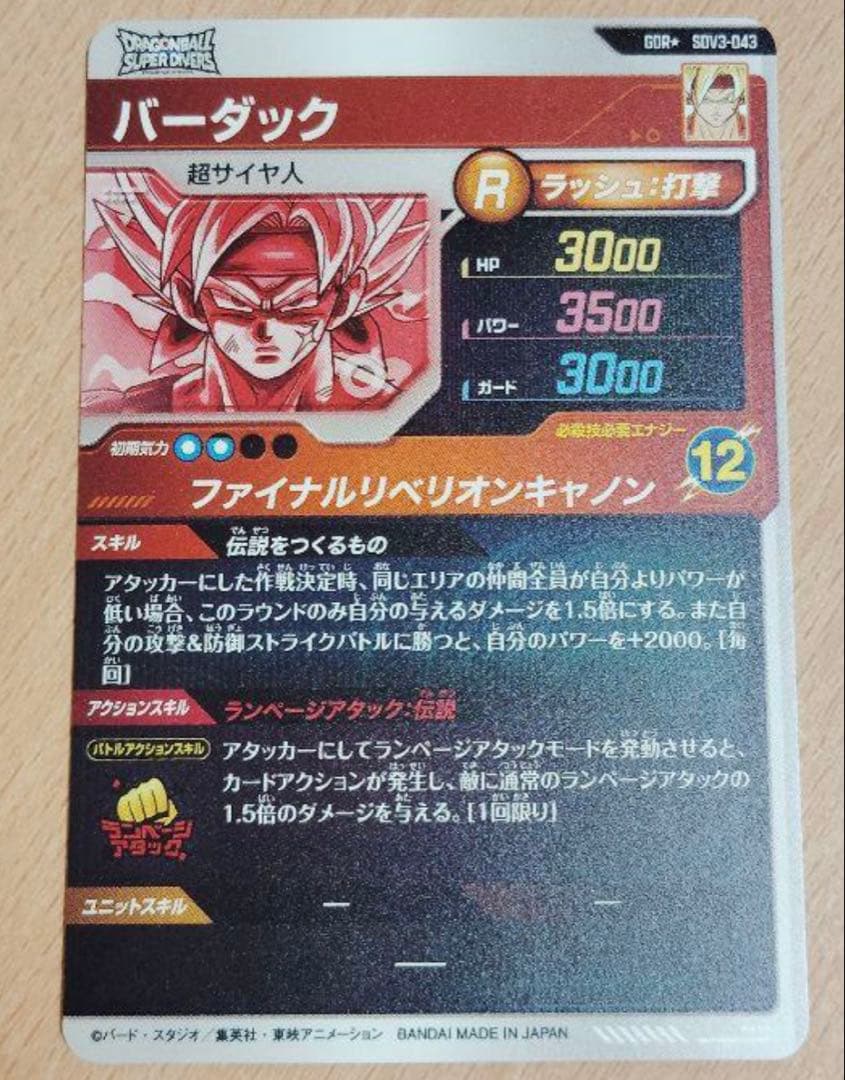 【極美品】SDV3-043 バーダック GDR パラレル
