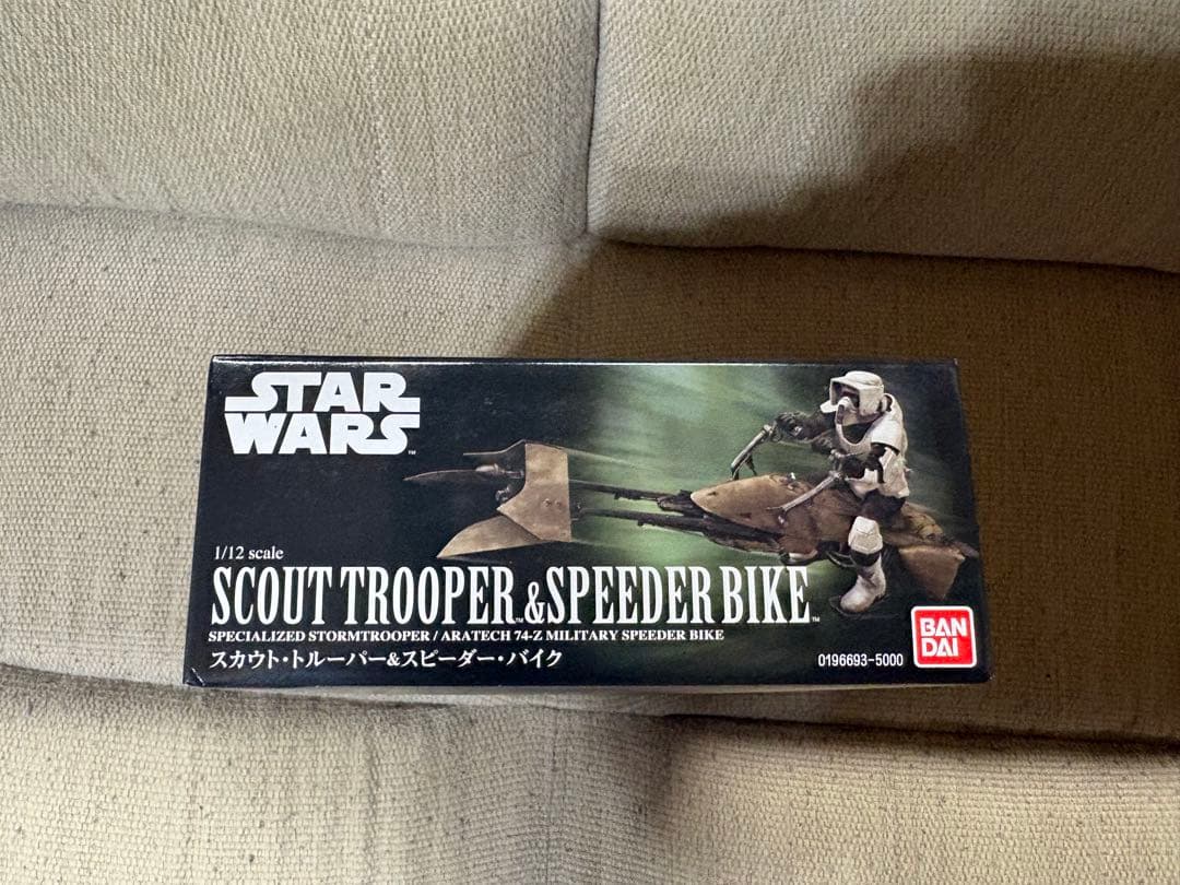 BANDAI スカウトトルーパー＆スピーダーバイク 1/12