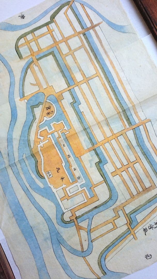 江戸後期『亀山城 城絵図』縄張図 城郭 幕末 和本 古文書 古地図