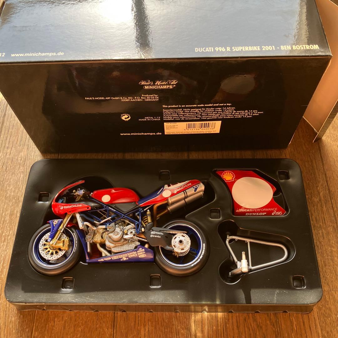 【新品・未使用】ミニチャンプス　DUCATI 996R 1/12