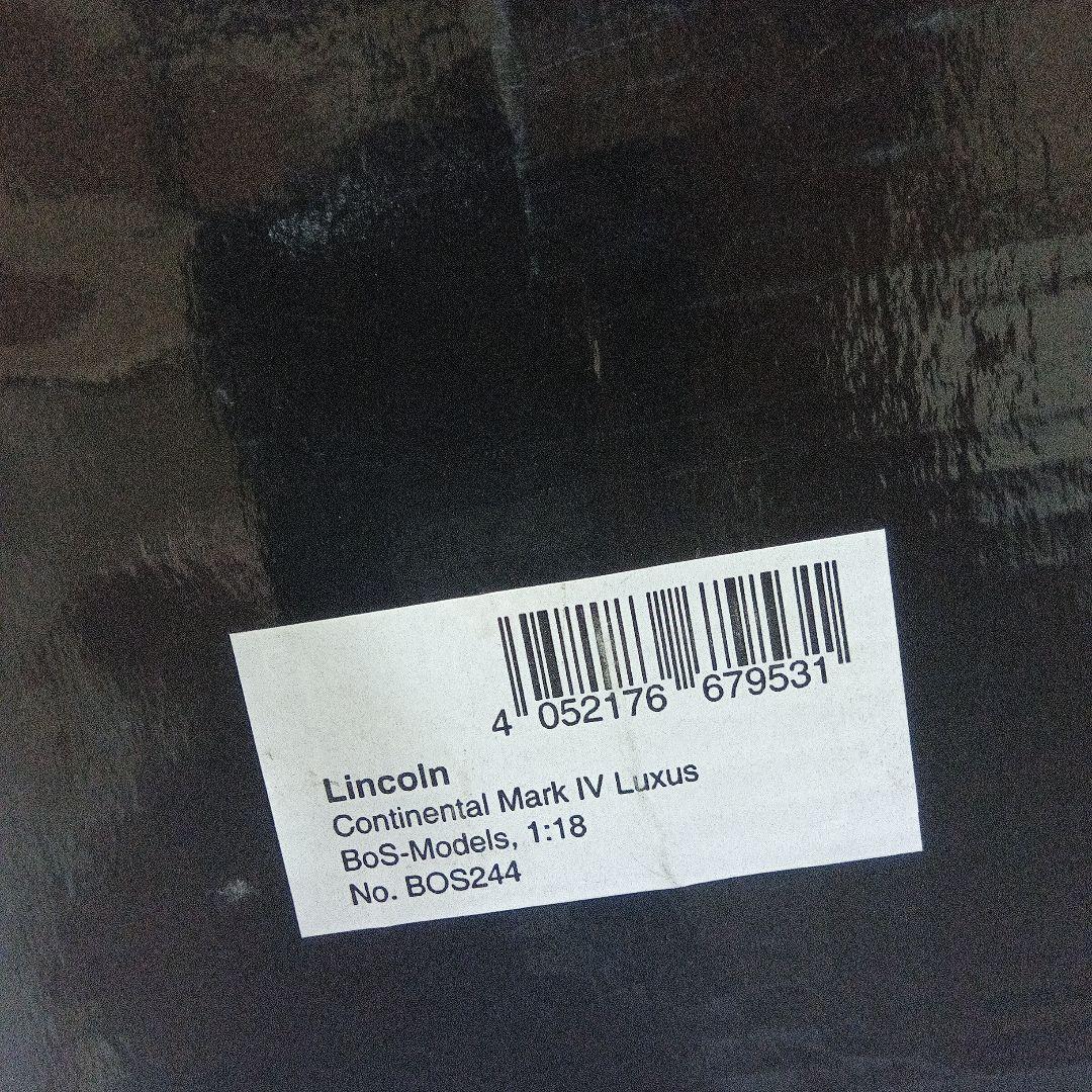 リンカーンコンチネンタル Mark Ⅳ Luxus 1/18