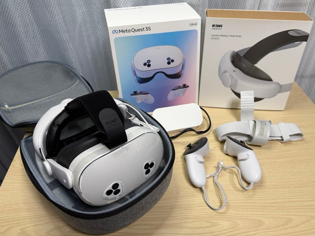 美品です　 Quest 3S 128GB VR KIWI バッテリー