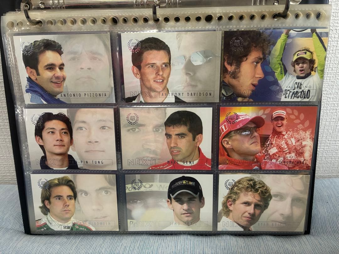 F1 Futera Grand Prix 145枚トレカ、カード入れバインダー付