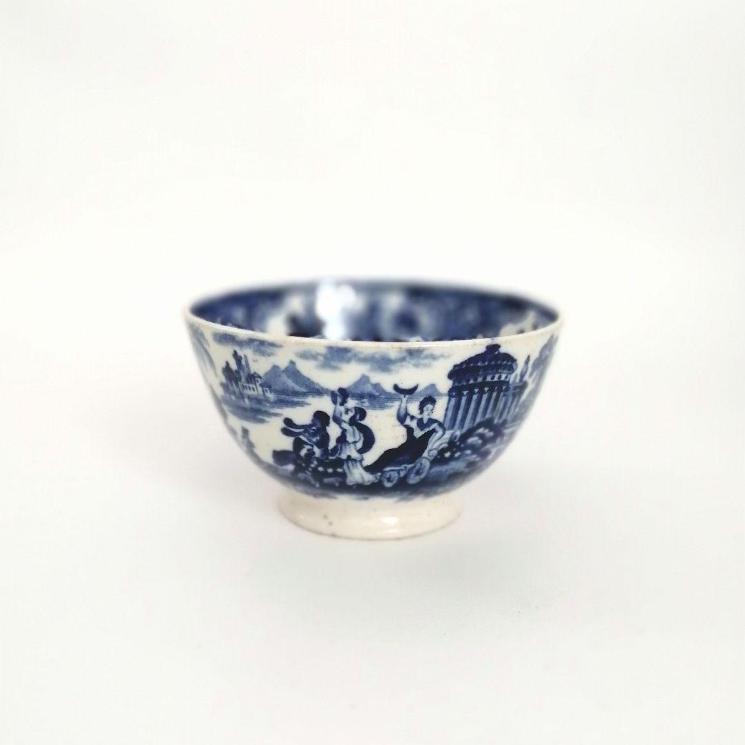 阿蘭陀焼 デルフト ペトルス・レグー窯 銅版転写 煎茶碗 アンティーク