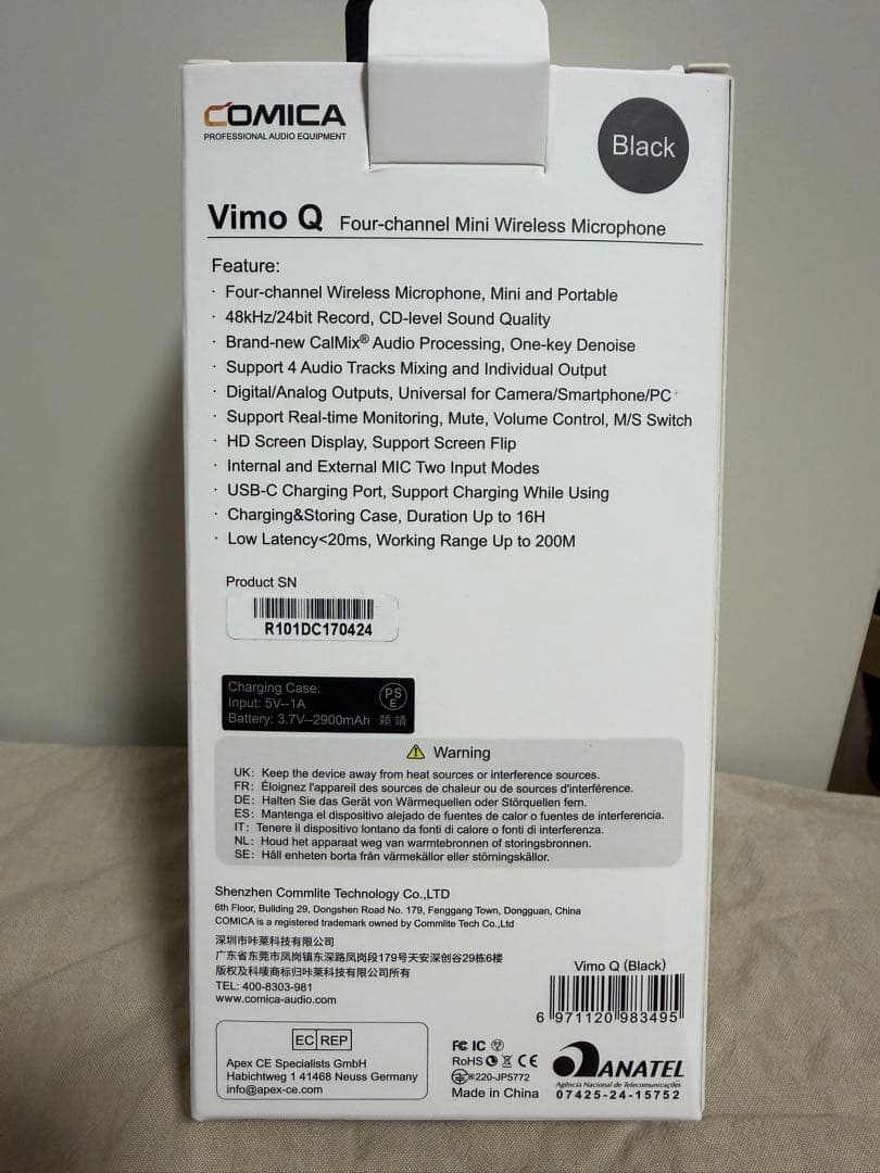 COMICA Vimo Q 4チャンネルワイヤレスマイク