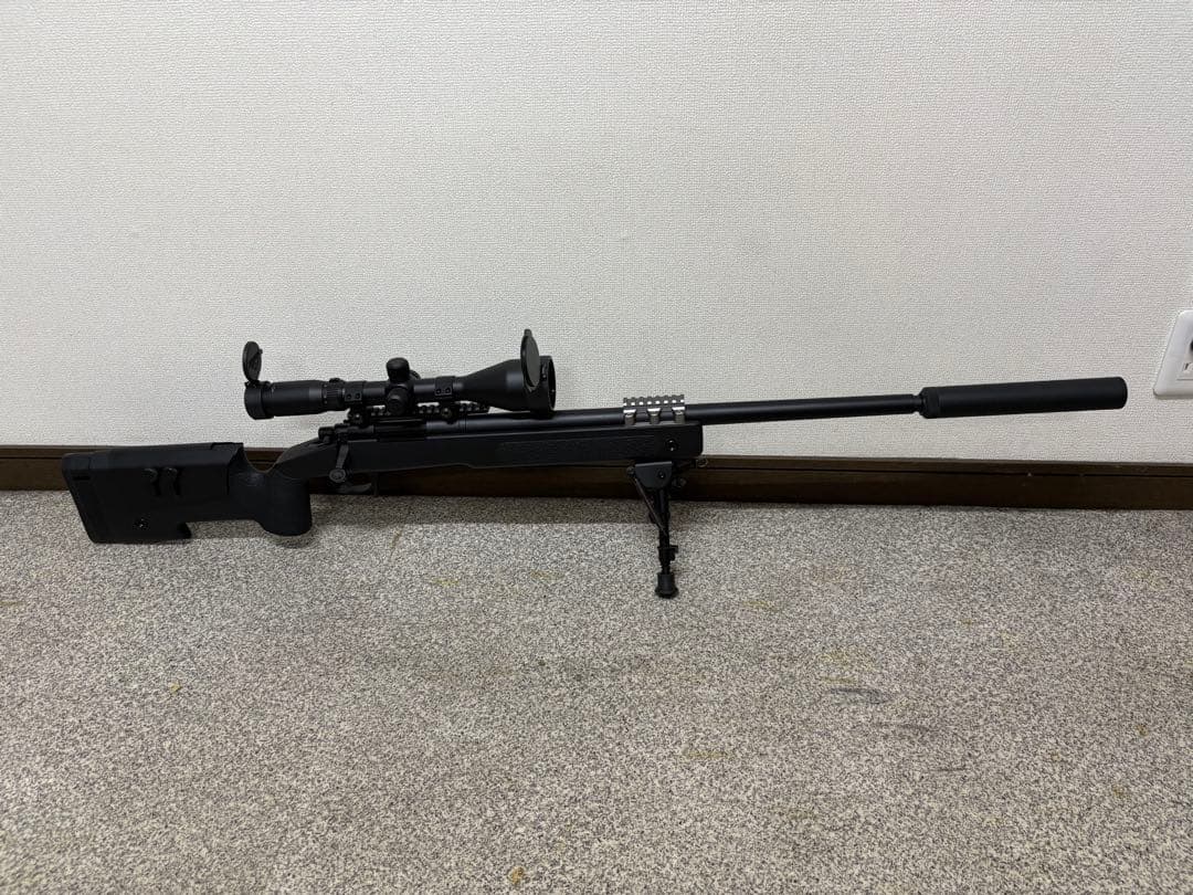 東京マルイ M40A5 BK ストック エアーコッキング スナイパー スコープ付