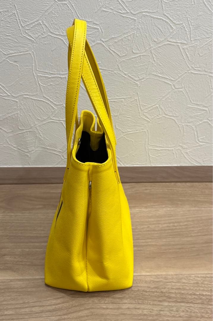LADIN 黄色 トートバッグ 付属ポーチ付き