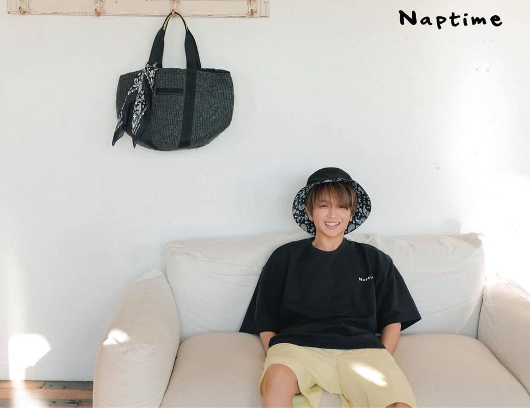 ナップタイム　naptime. Nissy 西島隆弘　バスケットバック