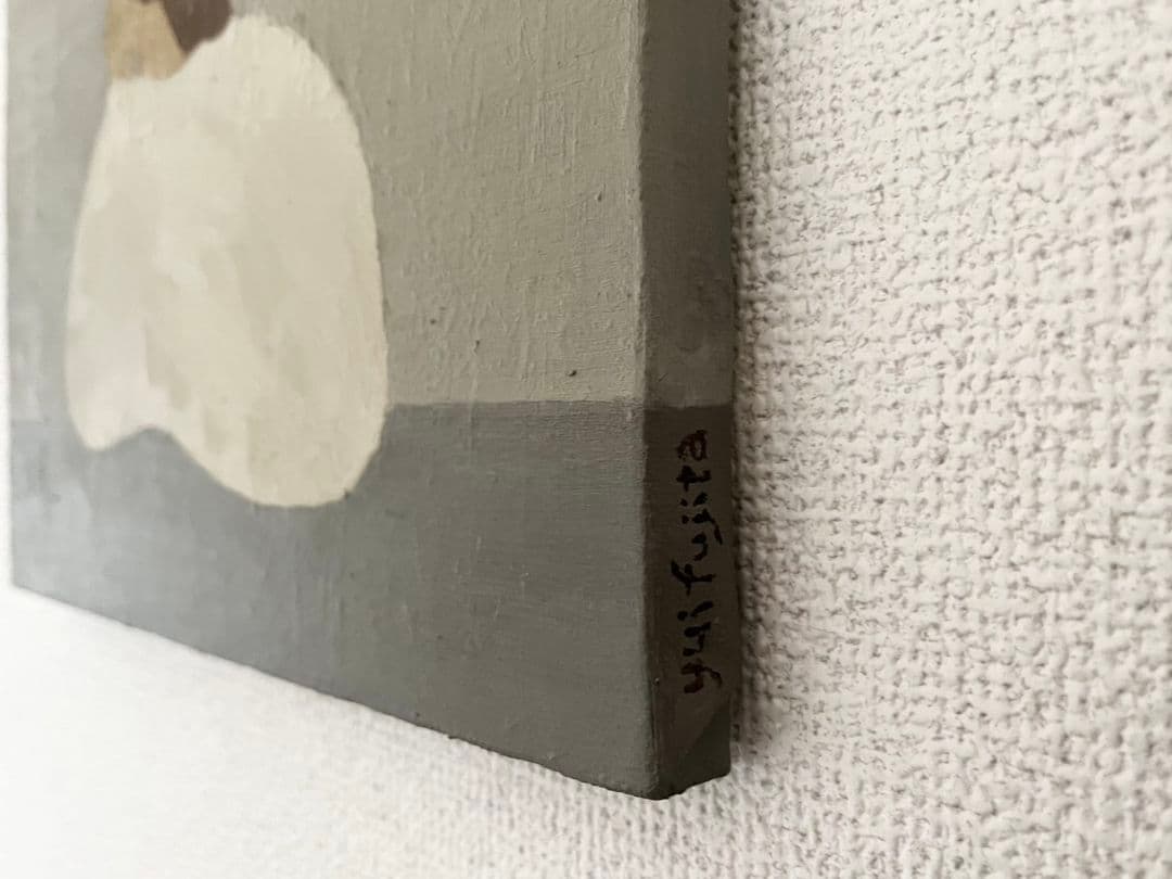 油彩画　１人で考える