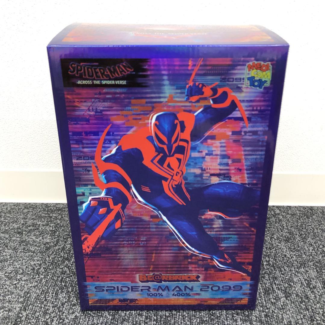 【新品未開封】BS055/ベアブリック/スパイダーマン2099/100%400%