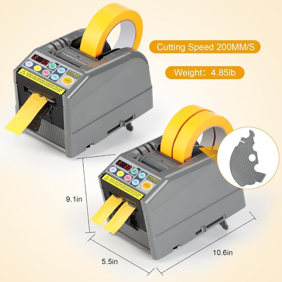 電動テープカッター 、スマート自動テープディスペンサー、幅6-60 mm