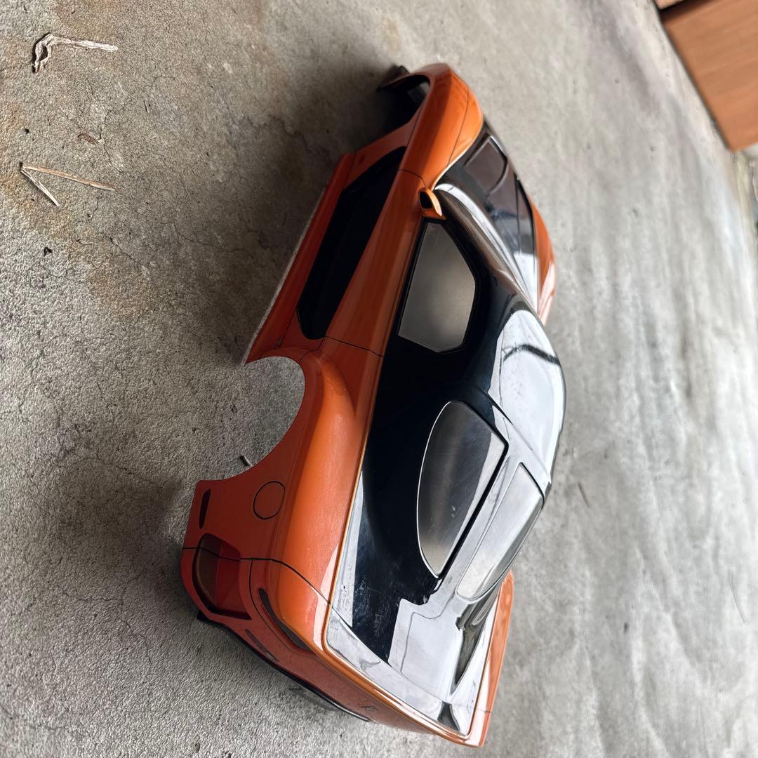 オレンジ黒スポーツカーRCボディ　ワイルドスピード