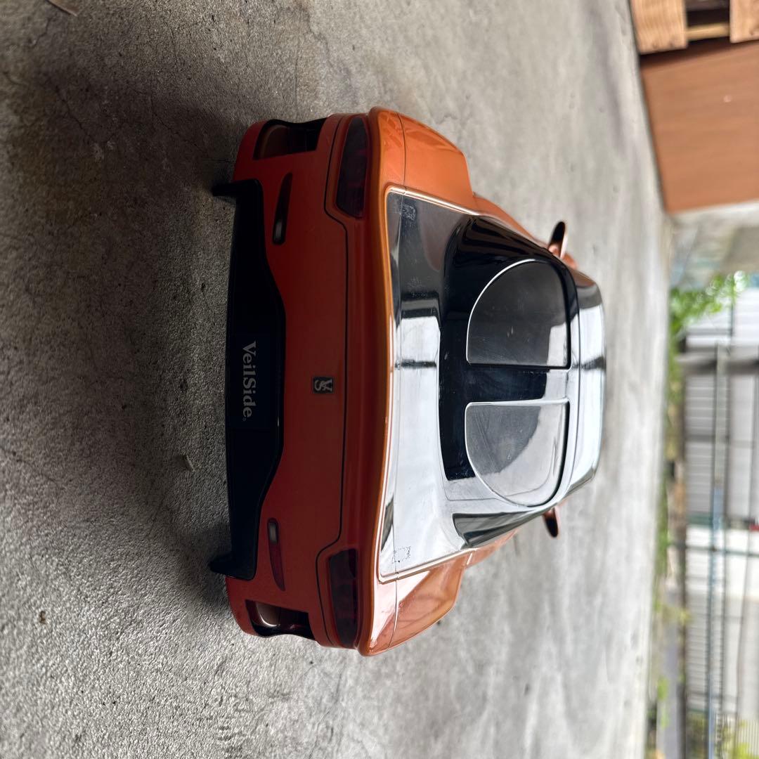 オレンジ黒スポーツカーRCボディ　ワイルドスピード