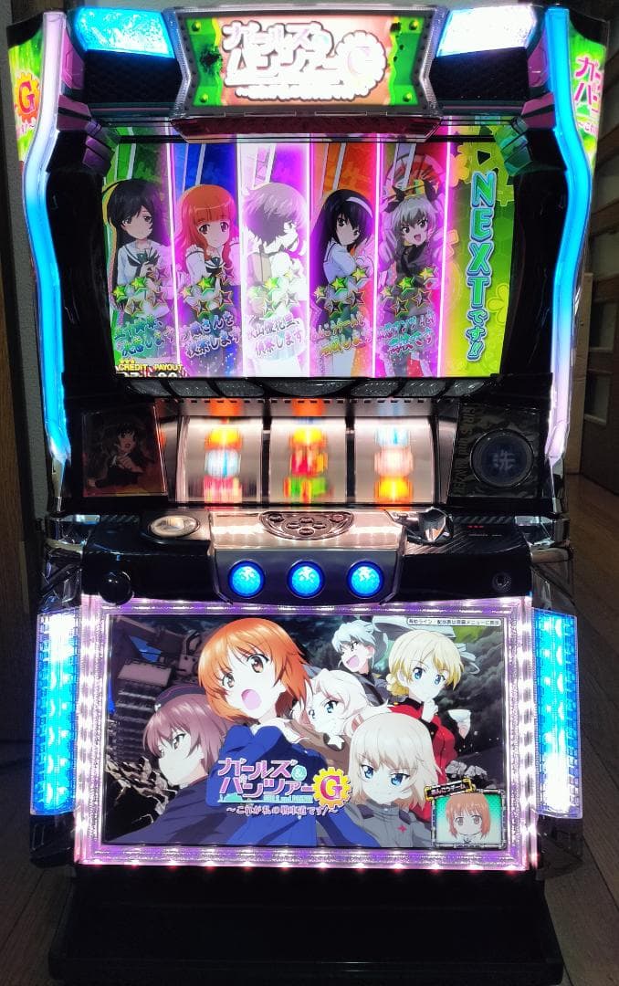 【パチスロ実機】オリンピア★ガールズ＆パンツァーG★オートプレイ付不要機付