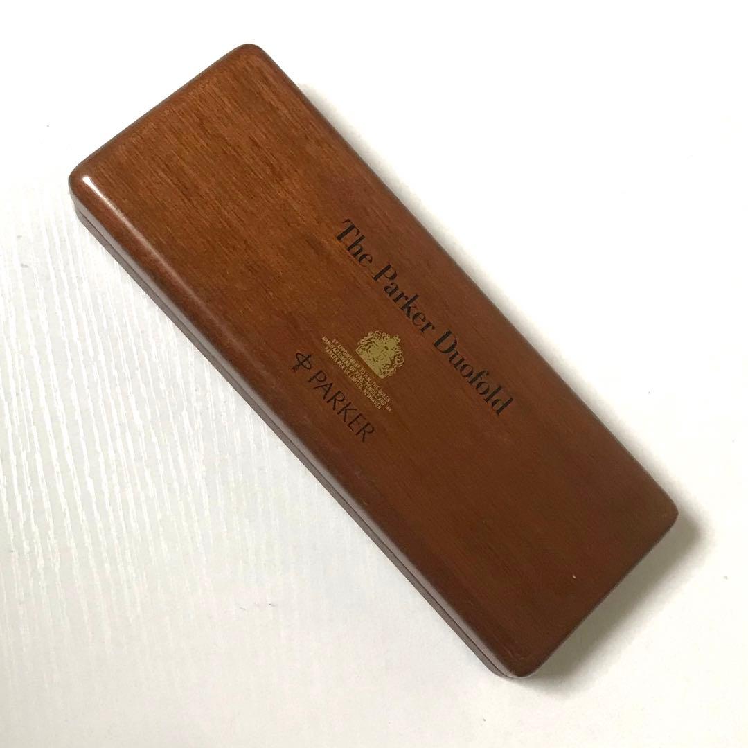 パーカー デュオホールド ボールペン 美品 木箱付 PARKER DUOFOLD
