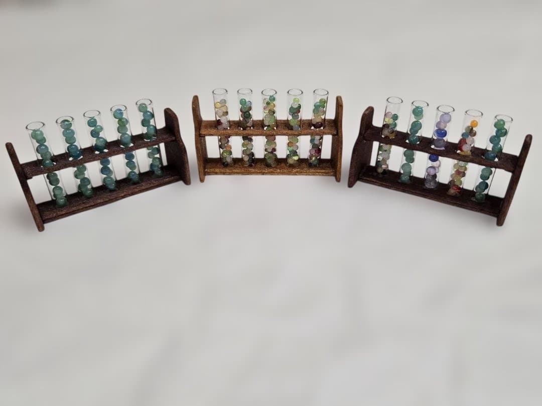 【確認用ページ】ガラス玉入り試験管セット　3種
