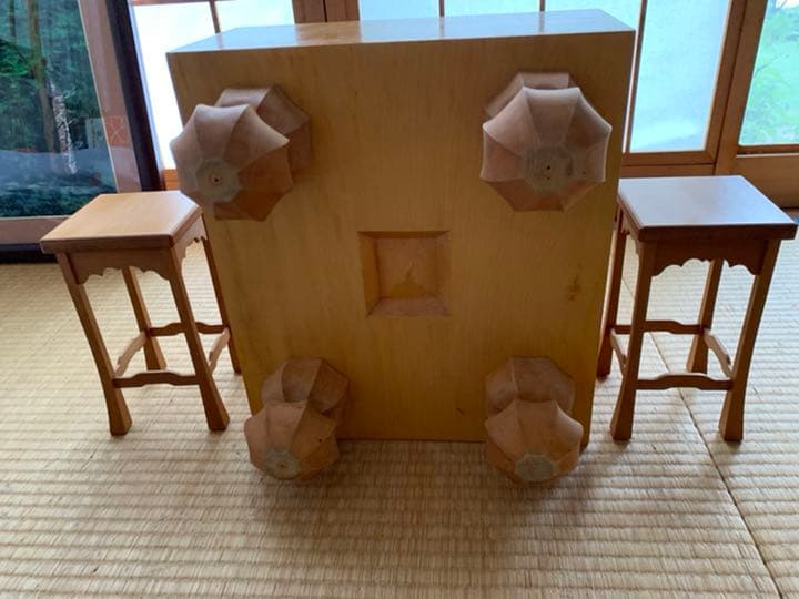 将棋　将棋盤　脚付き　駒台付き　　駒無し