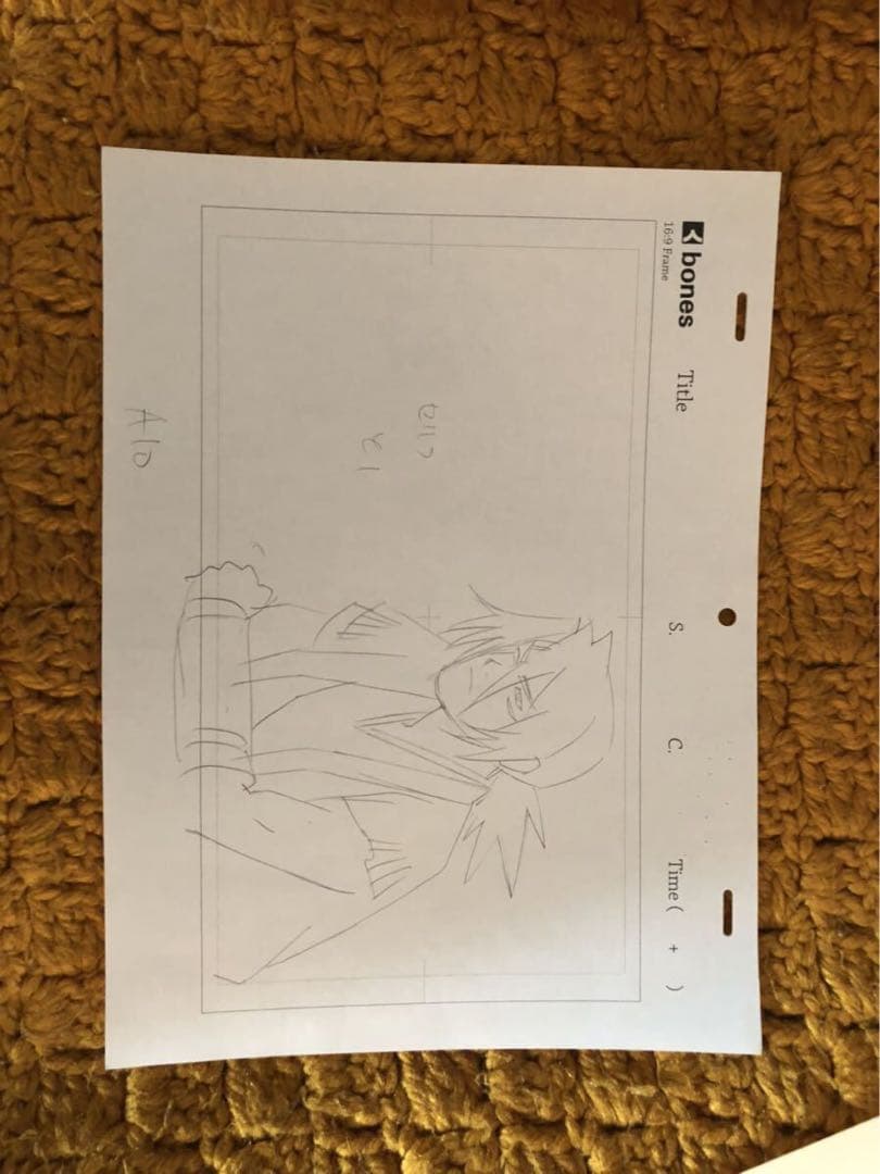 ストレンヂア 無皇刃譚sword of the strange 修正直筆原画