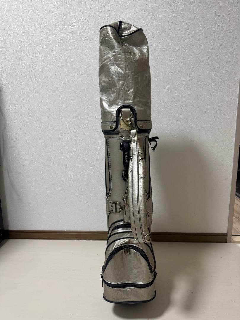 シルバー ストライプ キャディバッグ