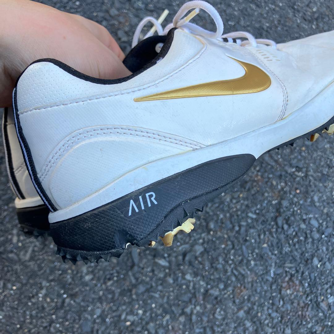 Nike ゴルフシューズ ホワイト ゴールド 26.0cm