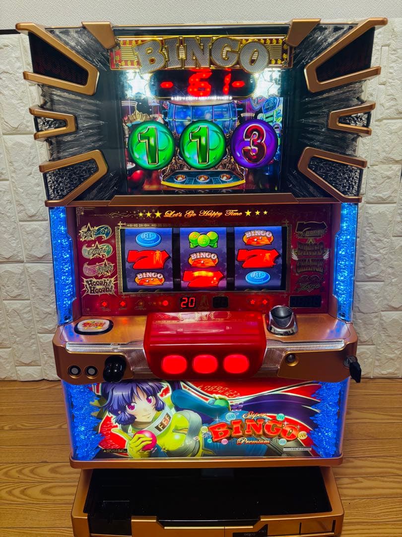 【不要機・美品】パチスロ スロット実機 ベルコ プレミアムビンゴ