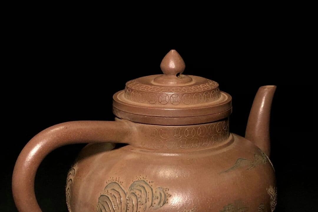 鉄画軒  清代 紫泥急須 梅之図  紫砂壷 茶壷 古玩 茶道具 煎茶道具
