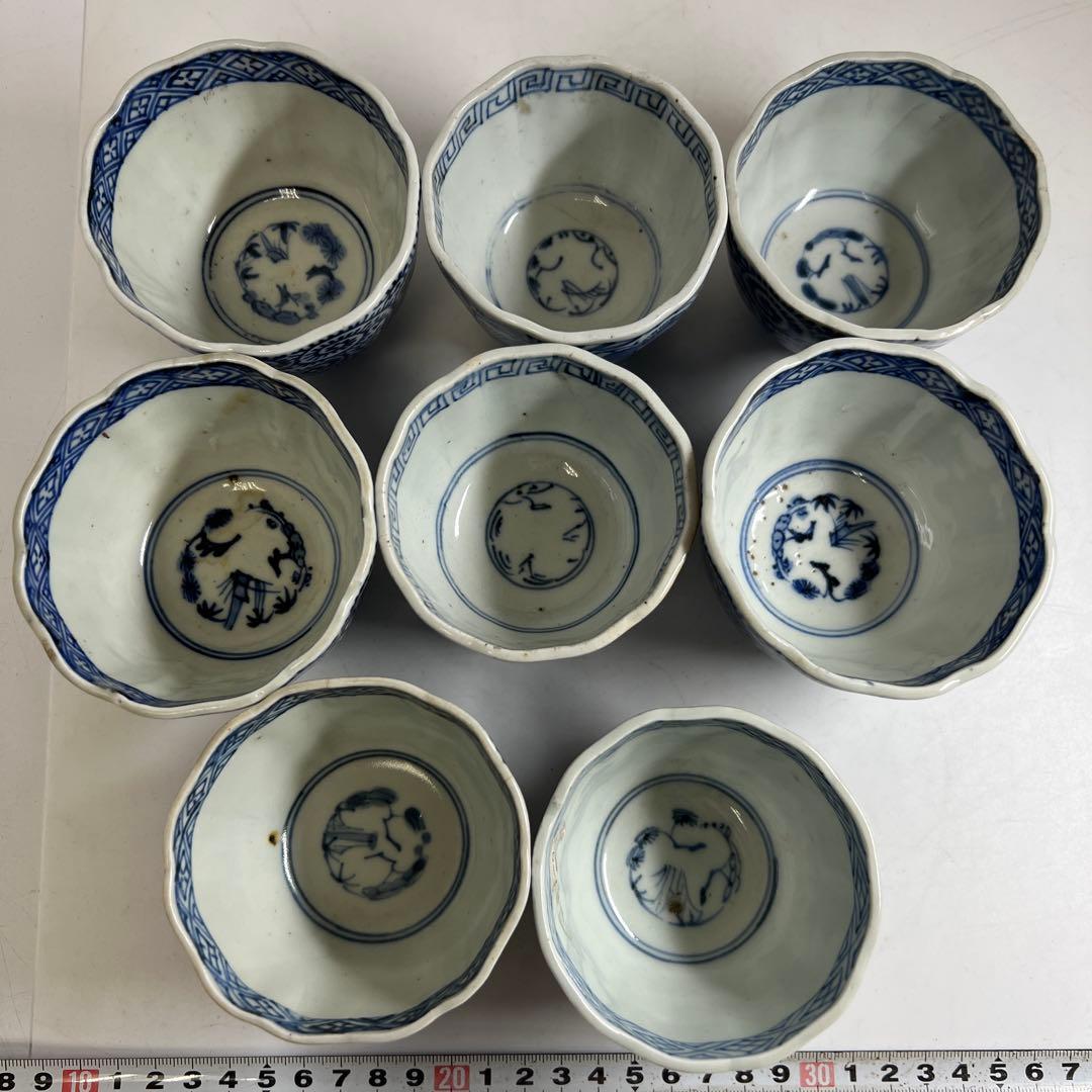 古伊万里　染付　蛸唐草等　東な7-1221①