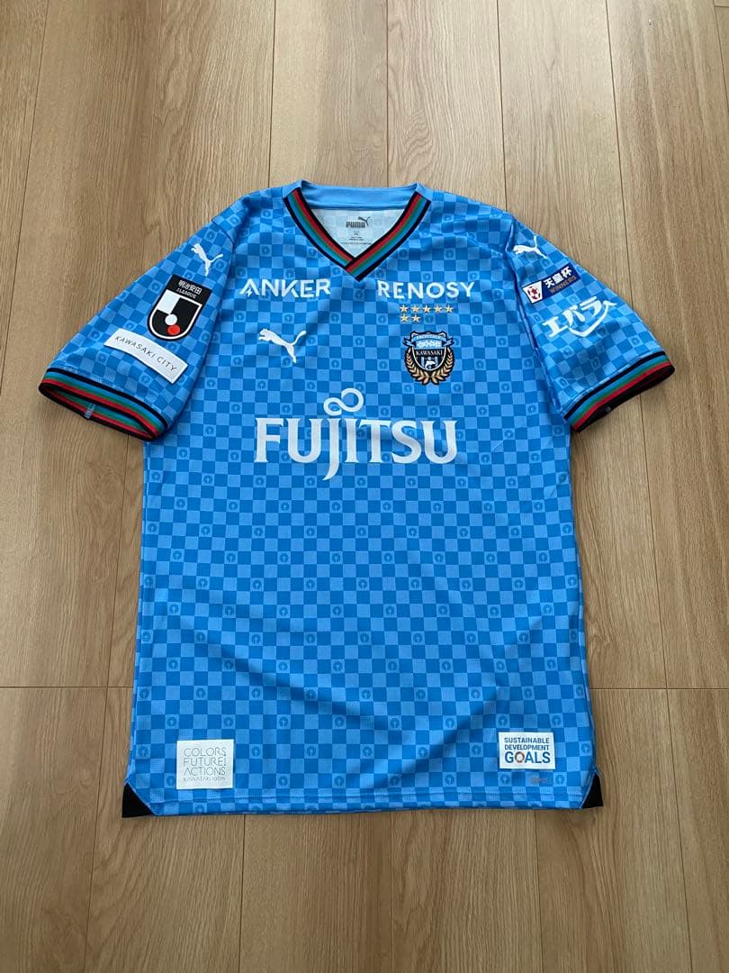 2024 川崎フロンターレ 1st ユニフォーム　２ＸＬ　天皇杯マーク加工