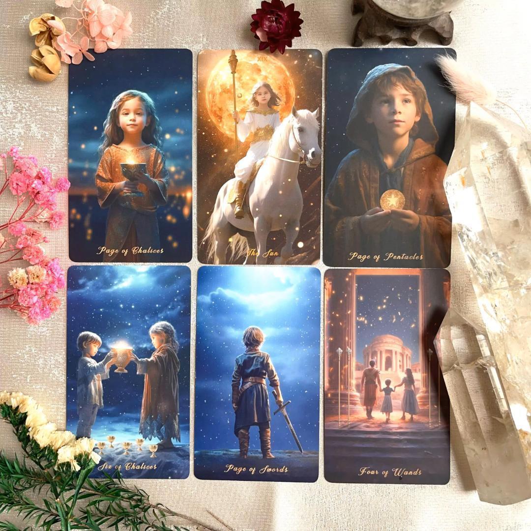 入荷１点のみ✨入手困難な海外美麗デッキ✨星降る領域のタロットカード
