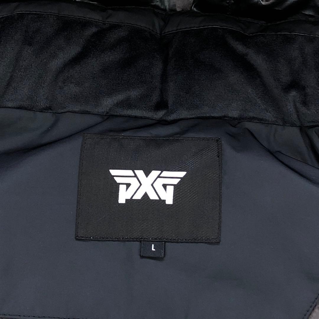 美品⭐PXG グースダウンベスト ゴルフウェア Lサイズ フード着脱可 ブラック