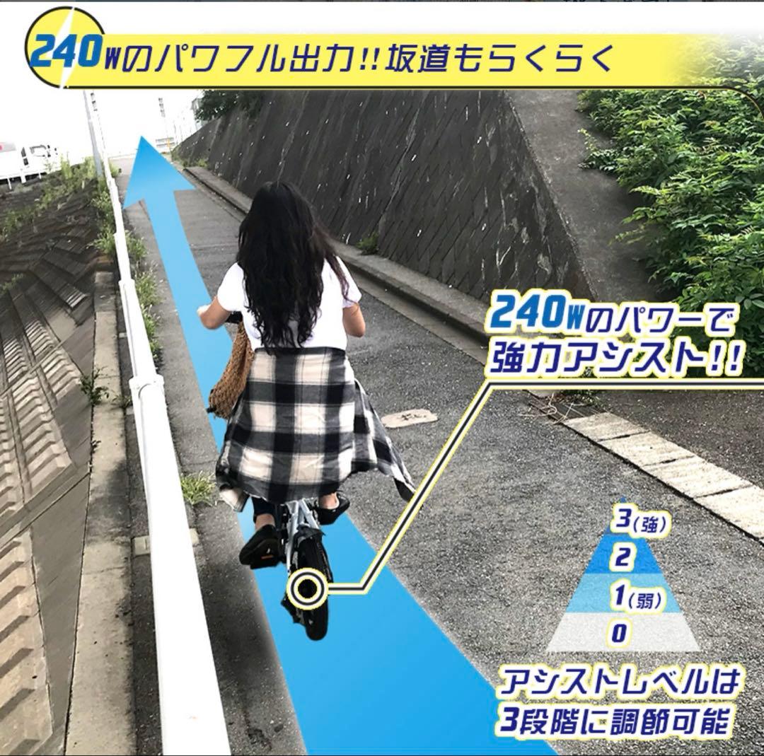 hold on アシスト自転車　リナ♡　折り畳み可能　充電器付き