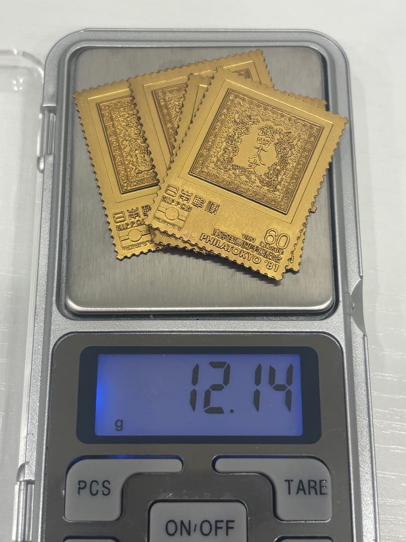 希少　松本徽章工業　純金　金属工芸品　12g 純金×純銅 東京国際切手展　K24