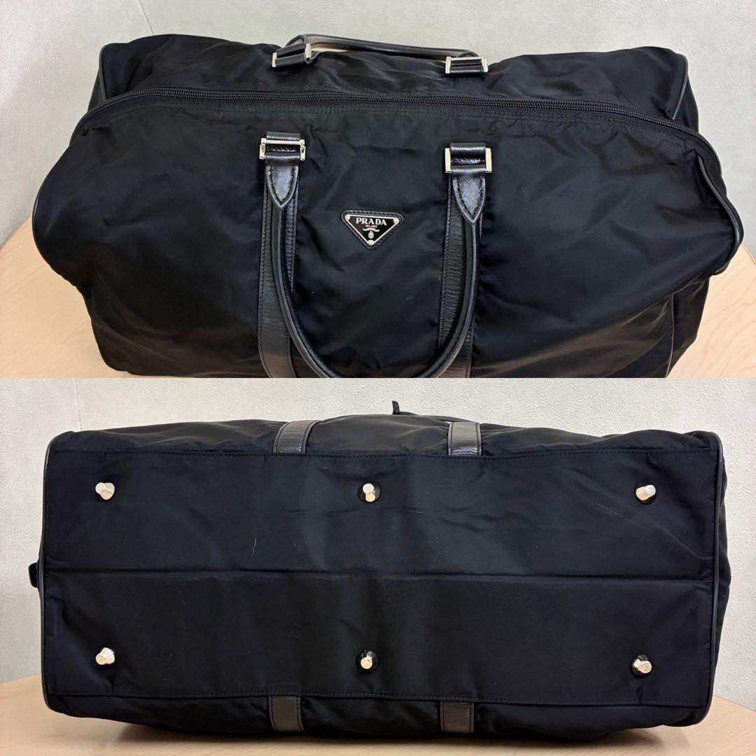 【美品✨】PRADA プラダ ナイロン ボストンバッグ 旅行バッグ 大容量 黒