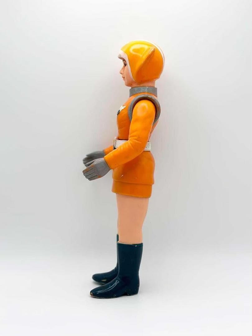 トリプルファイター　SAT女性隊員 ソフビ ブルマァク 当時物 昭和レトロ