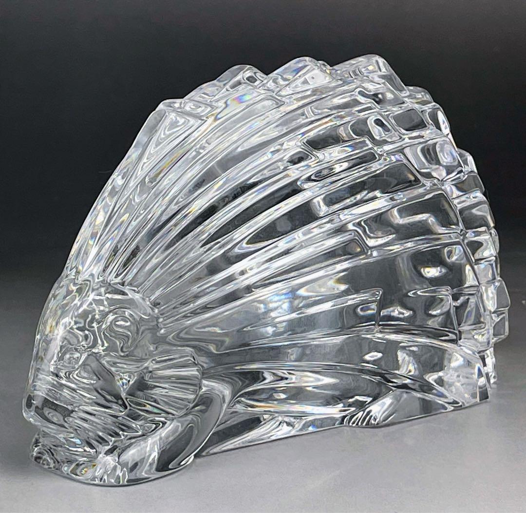 【美品・希少】Baccarat バカラ ハリネズミ 針鼠 ぺーパーウェイト 置物