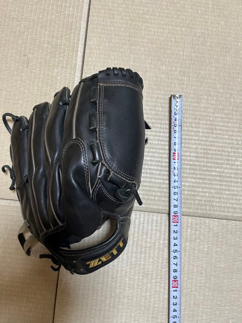 ZETT 硬式野球グローブ 黒 ピッチャー用グローブ