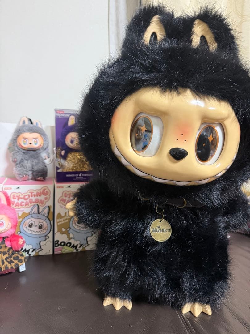 超特大60cmジモモ 羽付きブラックエンジェル スペシャルオーダー黒天使