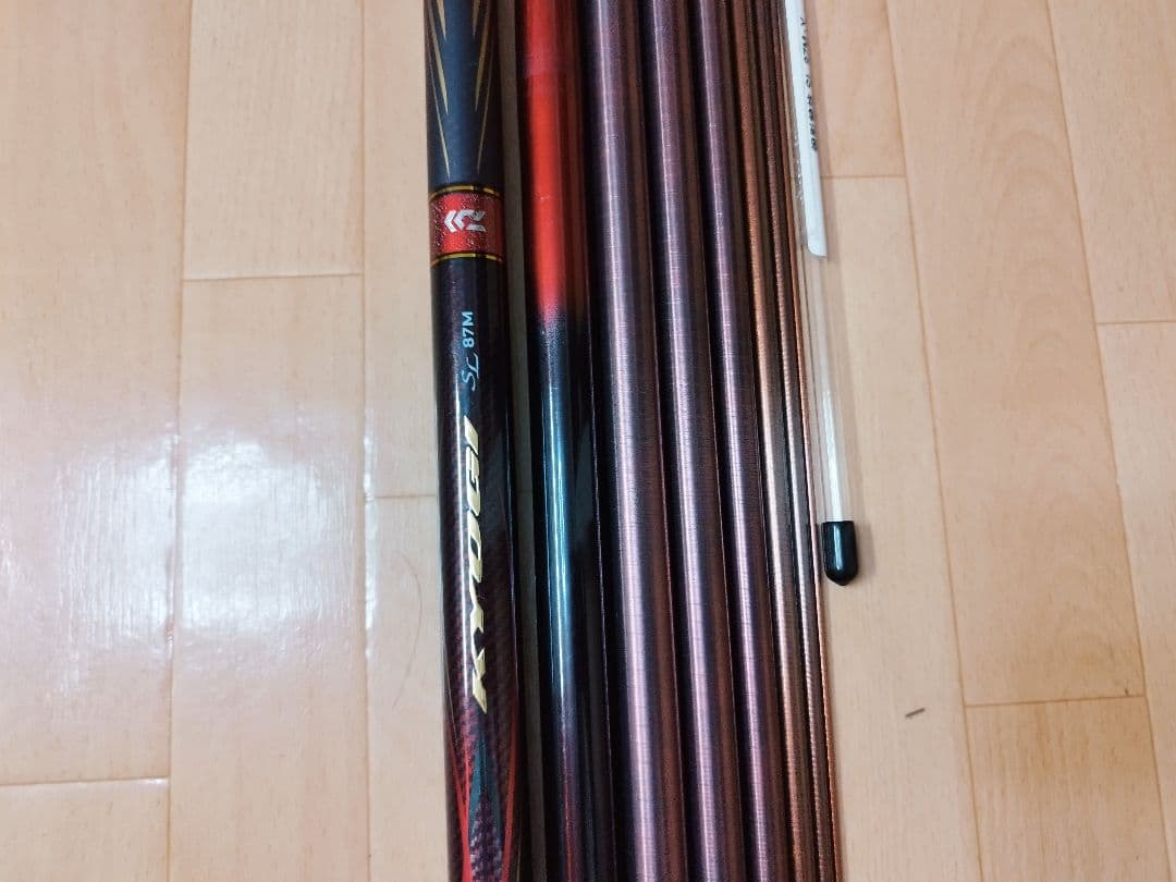 美品 ダイワ 鮎竿 銀影競技 SL 87M・Y 替え穂　名竿