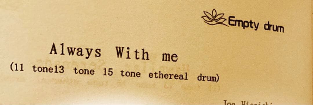 タングドラム15音　Dメジャー　楽譜あり　EMPTY DRUM