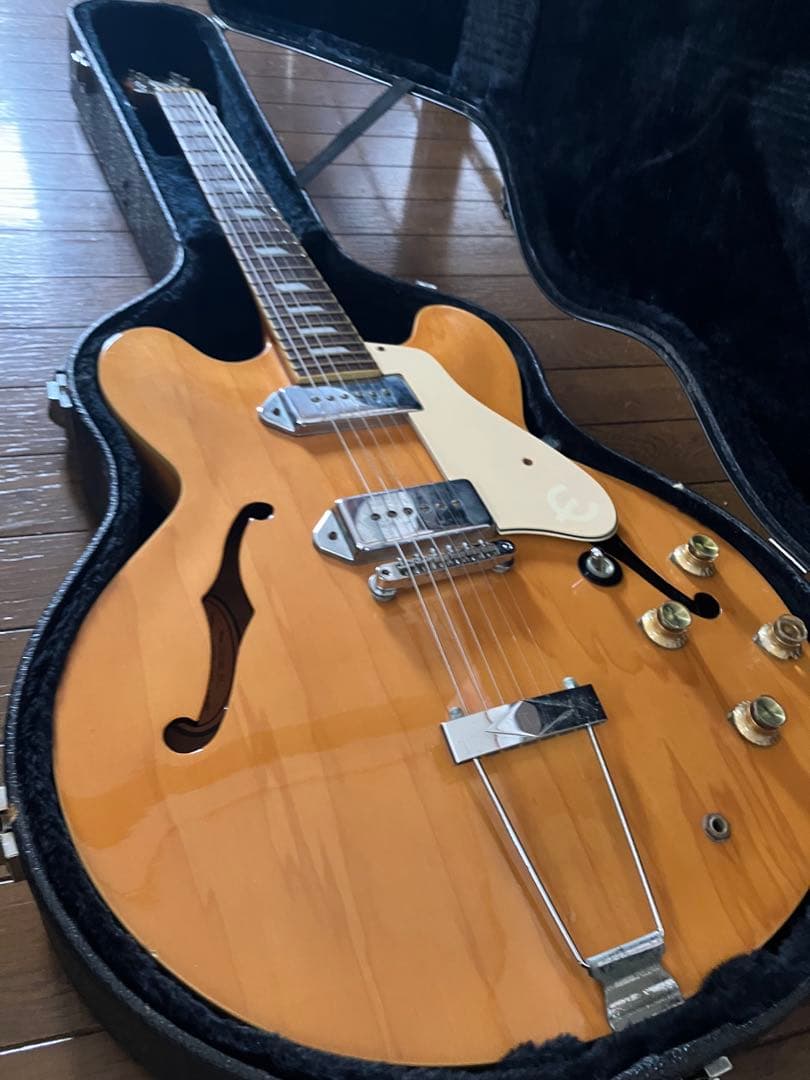 Epiphone casino ナチュラル ハードケース付き　ジャンク