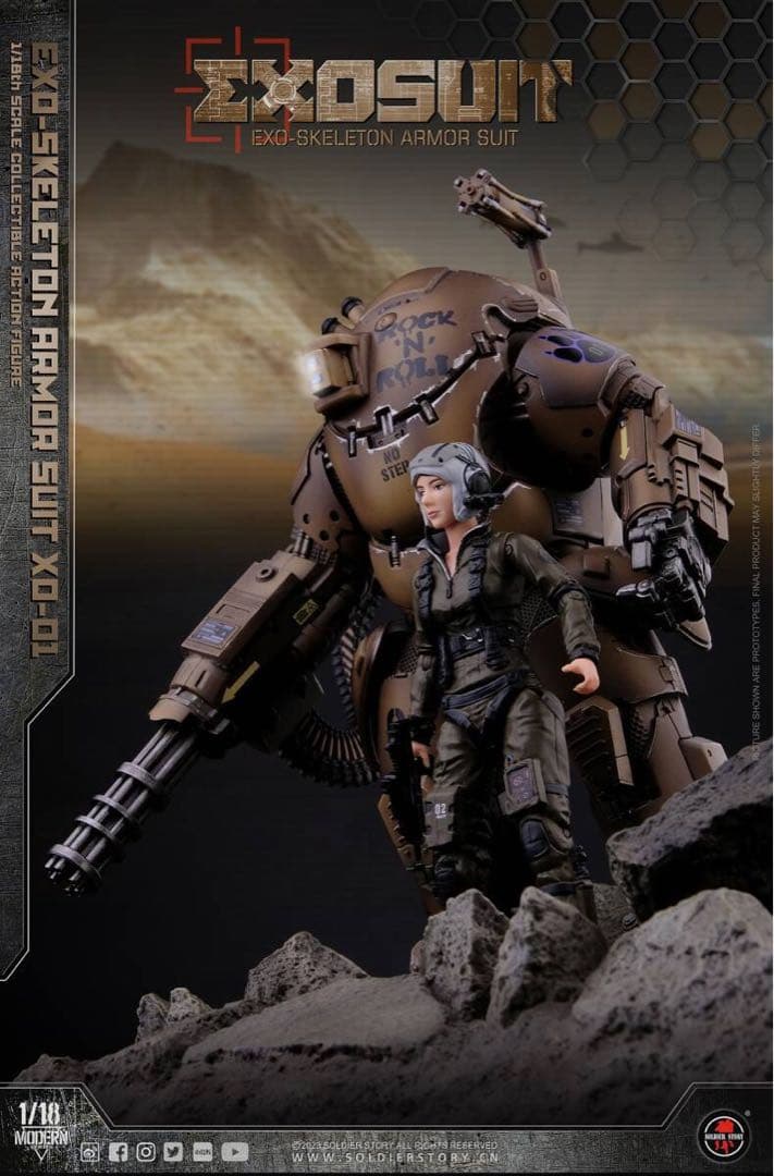 ミリタリー SoldierStory SSE001 1/18Armor Suit XO-01