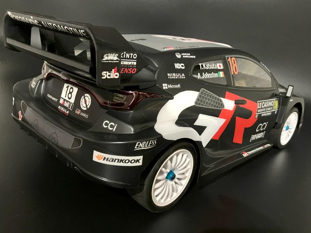 タミヤRCボディ ヤリス WRC2025 ラリーモンテカルロ 勝田選手